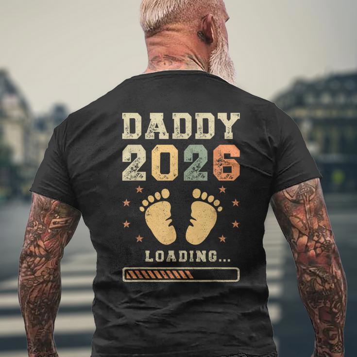 Daddy 2026 Loading Paternità Futuro Papà T-shirt da uomo con stampa posteriore Regalos para ancianos