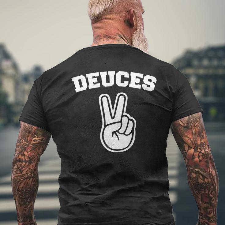 Deuces Finger Deuces 長袖tシャツ メンズTシャツ バックプリント 高齢者への贈り物