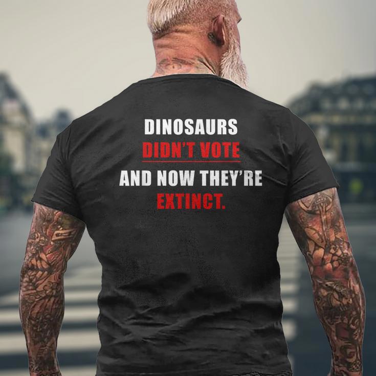 Dinosaurs Didn'tote & Now They're Extinct メンズTシャツ バックプリント 高齢者への贈り物