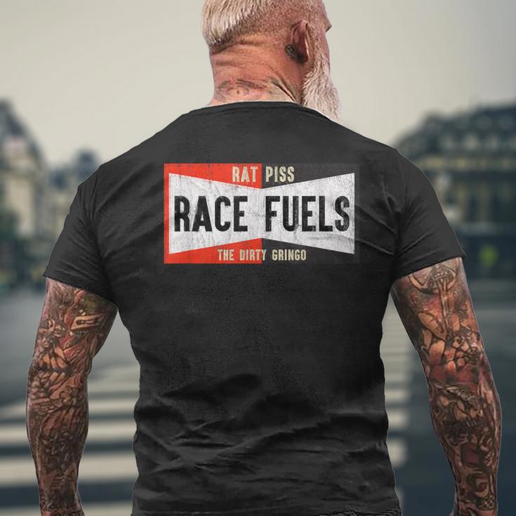 Dirty Gringo Rat Piss Race Fuel ホットロッド レトロ ロカビリー ヒップ メンズTシャツ バックプリント 高齢者への贈り物