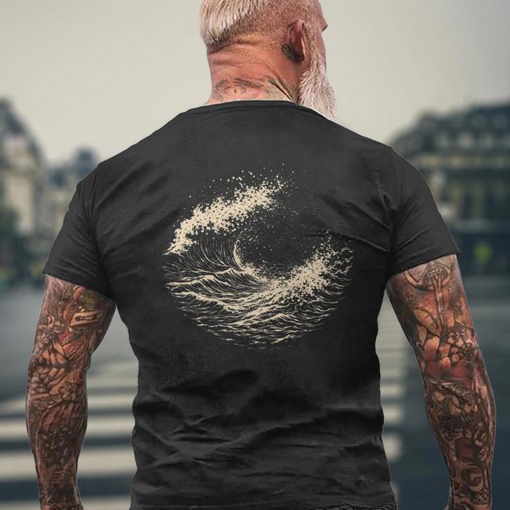 Dissolve Into Whole メンズTシャツ バックプリント 高齢者への贈り物