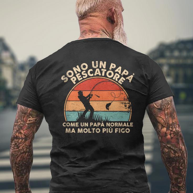Divertente Regalo Da Pesca Per Un Papà Pescatore T-shirt da uomo con stampa posteriore Regalos para ancianos