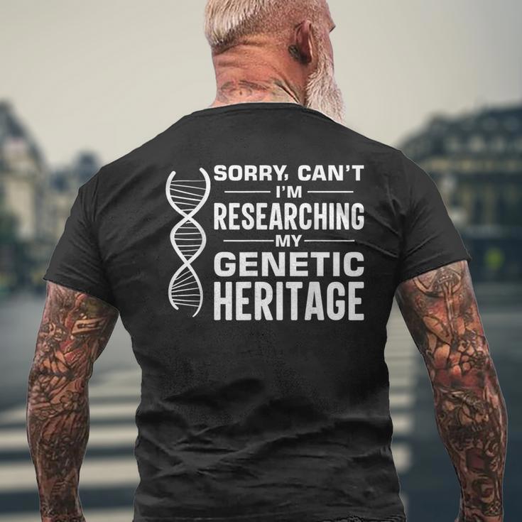 Dna検査 遺伝子検査 Crispr微生物学 メンズTシャツ バックプリント 高齢者への贈り物