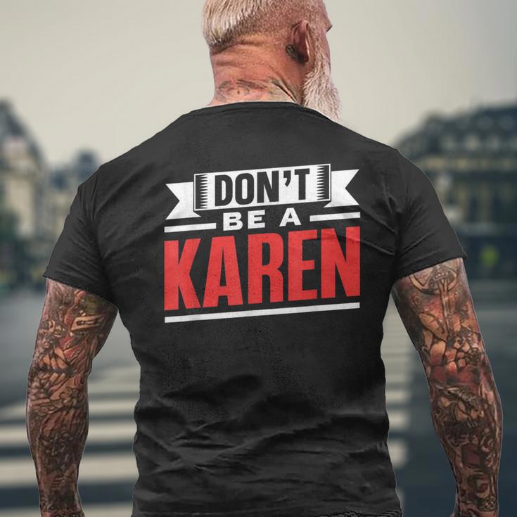 Don't Be A Karen 落ち着いて カレンズ カレン メンズTシャツ バックプリント 高齢者への贈り物
