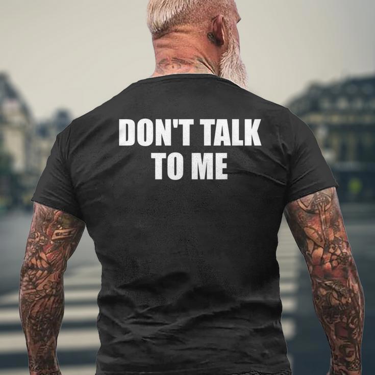 Dont Talk To Me Don't Talk To Me Dont Talk To Me メンズTシャツ バックプリント 高齢者への贈り物