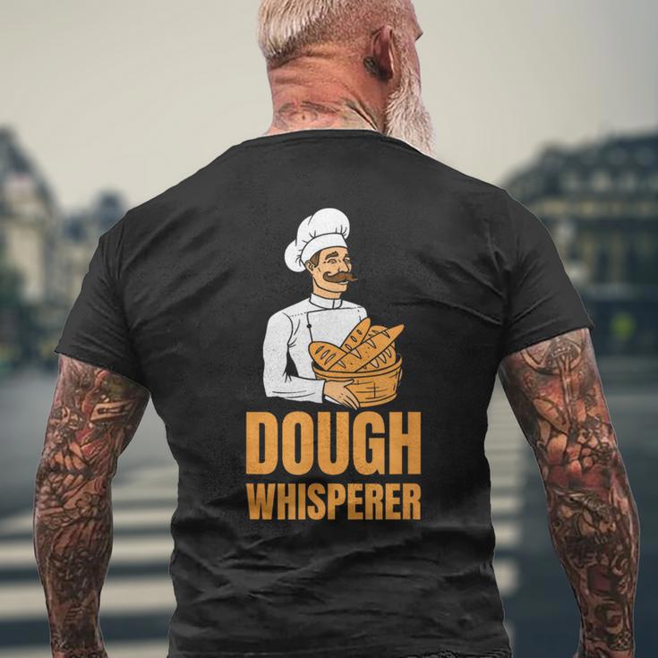 Dough Whisperer Baker Baking Hobby Baker メンズTシャツ バックプリント 高齢者への贈り物