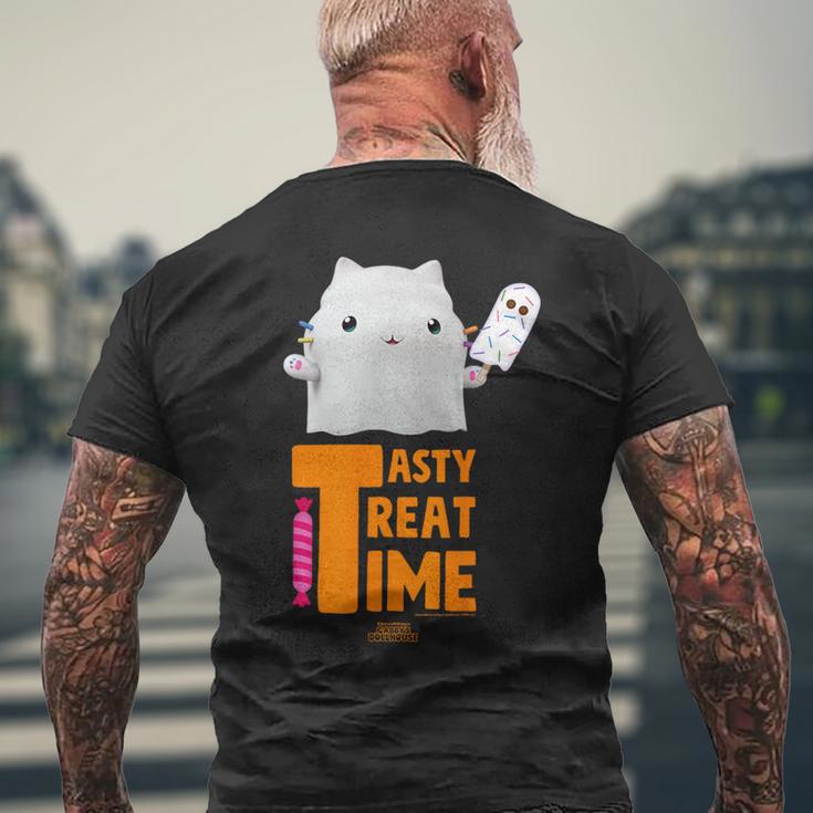 Dreamworks ギャビーのドールハウス Cakey Tasty Treat Time Ghost メンズTシャツ バックプリント 高齢者への贈り物