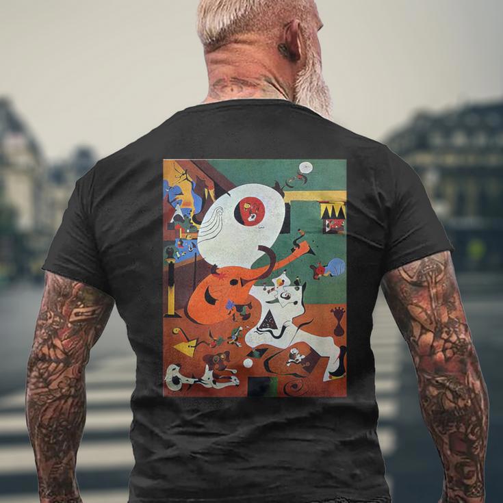 Dutch Interior I 1928 ジョアン・ミロ アートtシャツ メンズTシャツ バックプリント 高齢者への贈り物
