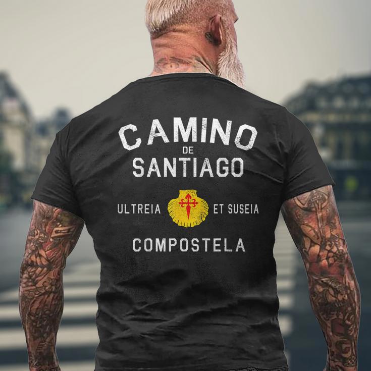 El Camino Deantiago Buen Caminot James Way ハイキングギフト メンズTシャツ バックプリント 高齢者への贈り物