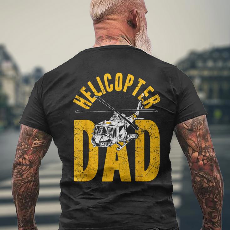 Elicottero Festa Del Papà Regalo Per Papà Pilota Di Elicotte T-shirt da uomo con stampa posteriore Regalos para ancianos