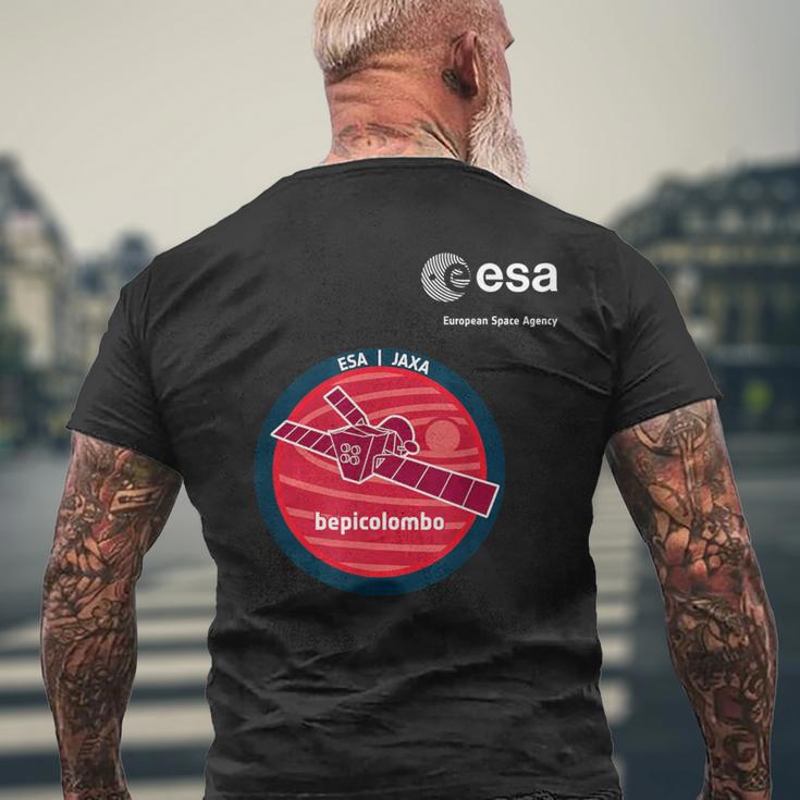 Esa欧州宇宙機関ミッションベピコロンボパッチ メンズTシャツ バックプリント 高齢者への贈り物