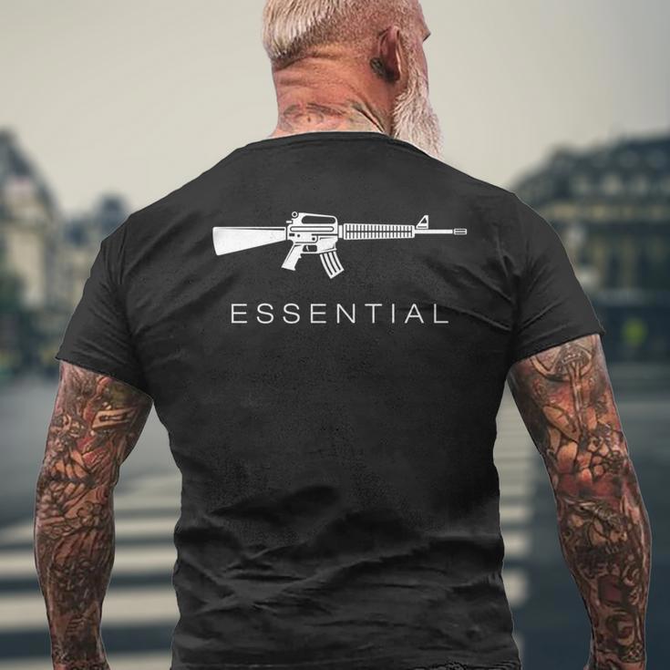 Essential Weapons ガンシャツ Ar-15 アサルトライフル銃 長袖tシャツ メンズTシャツ バックプリント 高齢者への贈り物