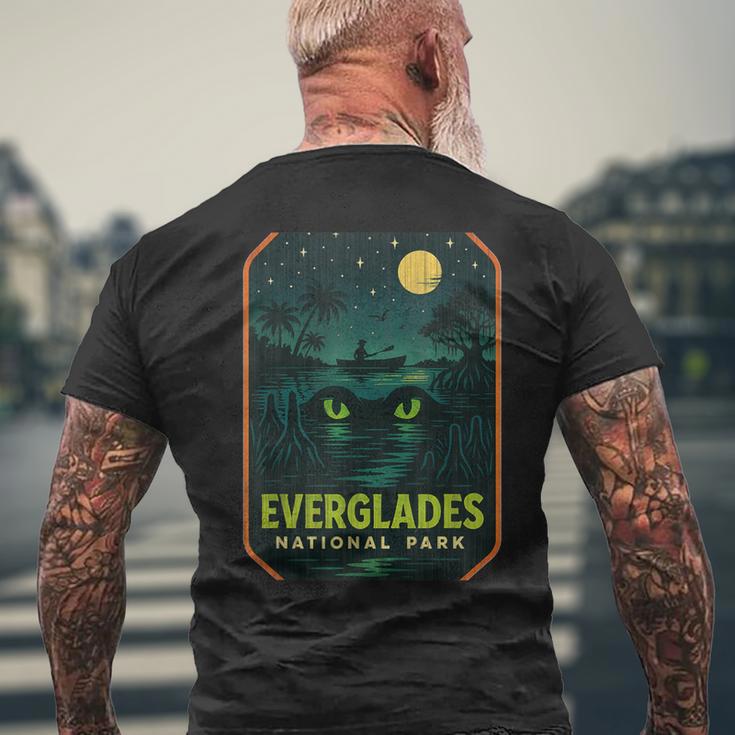 Everglades ナイトパドルシャツ 月光カヌー マングローブ メンズTシャツ バックプリント 高齢者への贈り物