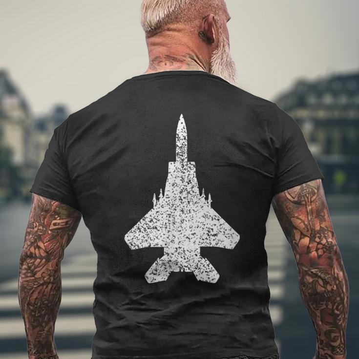 F-15 イーグルジェットファイター メンズTシャツ バックプリント 高齢者への贈り物