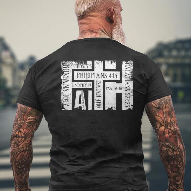 Faith Bibleerses ビンテージ クリスチャン グランジ グラフィック メンズTシャツ バックプリント 高齢者への贈り物