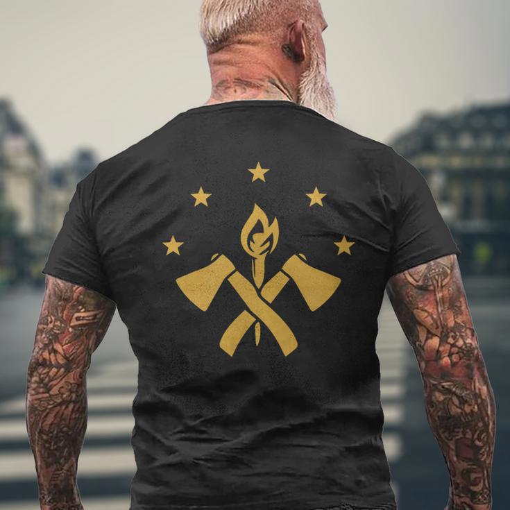 Fba マルーンフラッグ ファンデーション ブラック アメリカン メンズTシャツ バックプリント 高齢者への贈り物