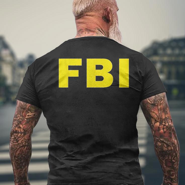 Fbi ハロウィン おもしろコスチューム メンズTシャツ バックプリント 高齢者への贈り物