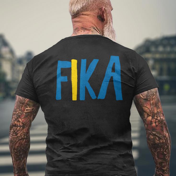 Fikaweden 面白いワードゲーム スウェーデン語 メンズTシャツ バックプリント 高齢者への贈り物