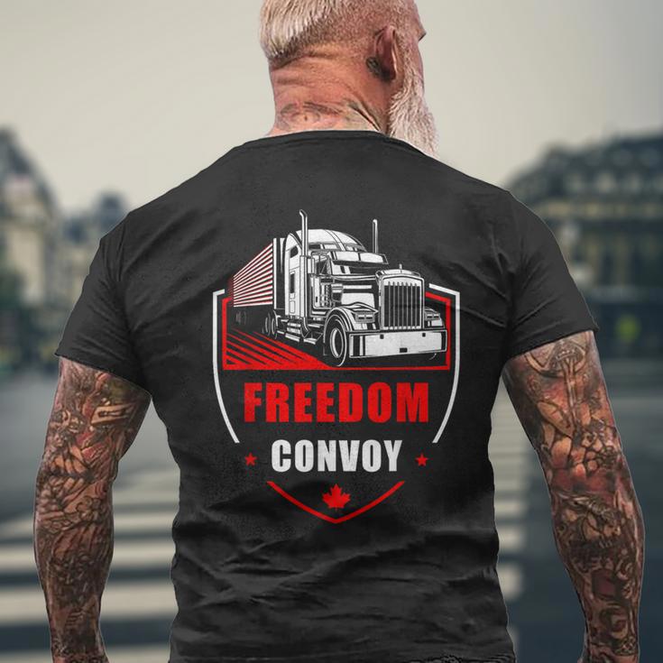 Freedom Convoy United Canada Truckers メンズTシャツ バックプリント 高齢者への贈り物