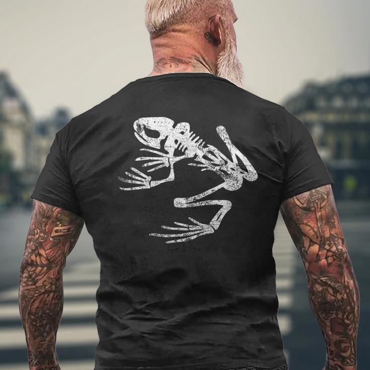 Frogman Bonefrog アンティーク調ホワイトプリント メンズTシャツ バックプリント 高齢者への贈り物