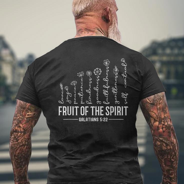 Fruit Ofpirit フローラル 宗教 クリスチャン メンズTシャツ バックプリント 高齢者への贈り物