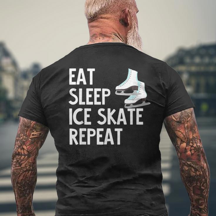 Eatleep Icekate Repeat フィギュアスケート メンズTシャツ バックプリント 高齢者への贈り物