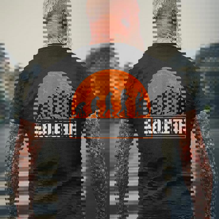 Human コントラバス・エボリューション コントラバス・エボリューション メンズTシャツ バックプリント 高齢者への贈り物