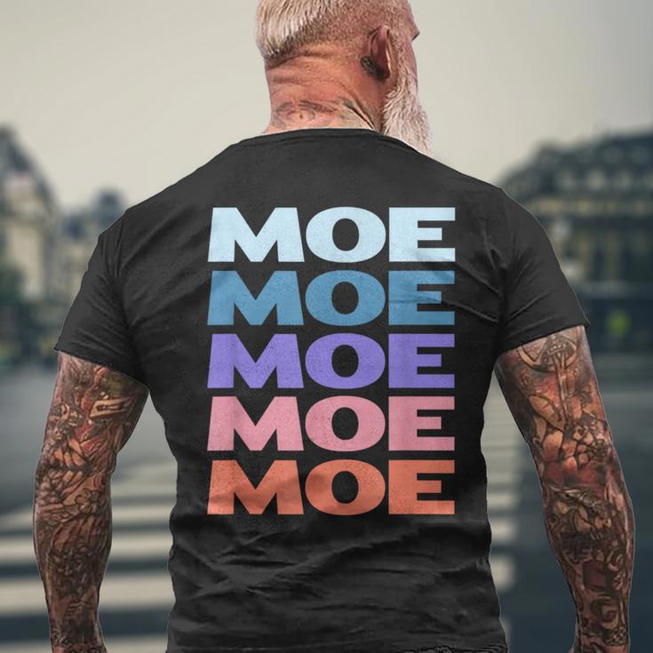 Modern Repeated Text Moe メンズTシャツ バックプリント 高齢者への贈り物