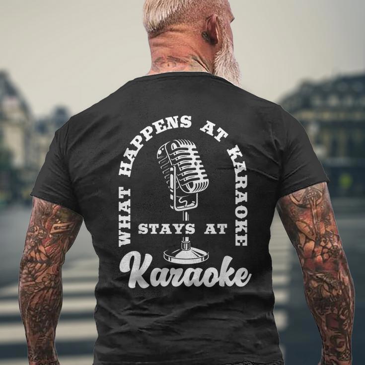 Music Lover カラオケシンガー メンズTシャツ バックプリント 高齢者への贈り物