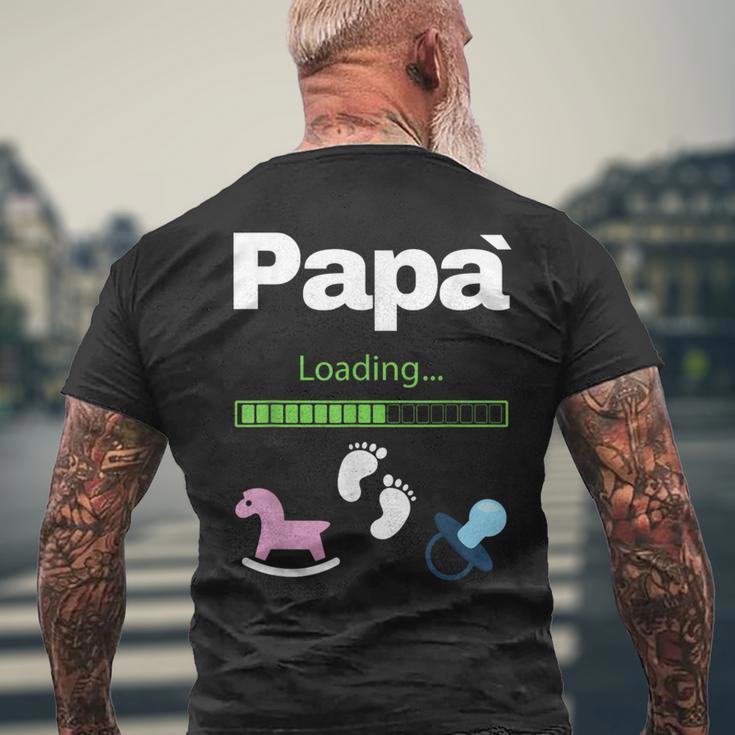 Futuro Papà Padre Daddy Loading Gravidanza Regalo Famiglia T-shirt da uomo con stampa posteriore Regalos para ancianos