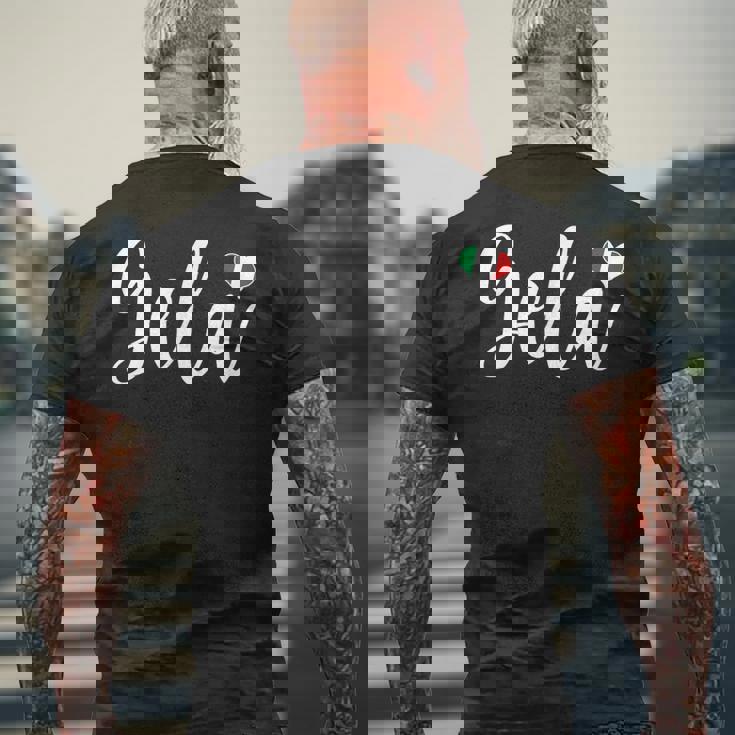 Gela Pride For Her Gela メンズTシャツ バックプリント 高齢者への贈り物