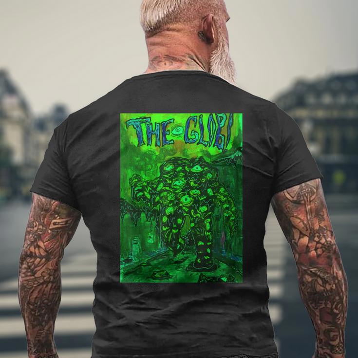 The Glob ビンテージ映画ポスター ホラー ゴス ハロウィン メンズTシャツ バックプリント 高齢者への贈り物