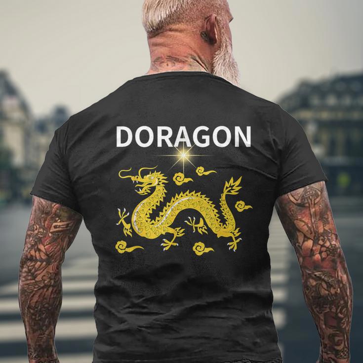 Goldendoragon Good Luck 開運アップ 龍 メンズTシャツ バックプリント 高齢者への贈り物