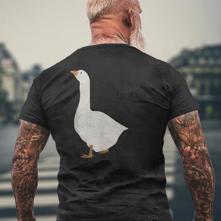 Goose ガチョウ メンズ レディース キッズ ボーイズ ガールズ 池 メンズTシャツ バックプリント 高齢者への贈り物
