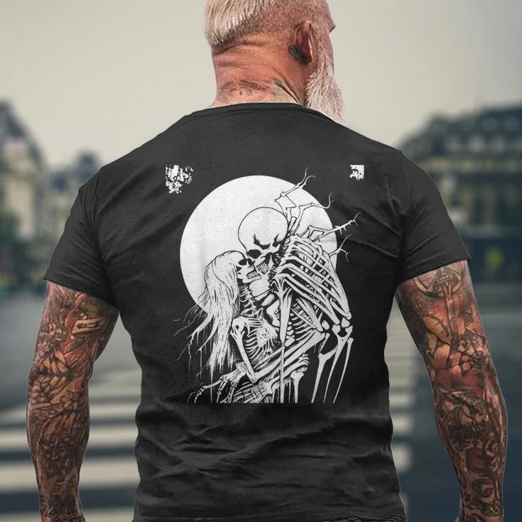 Grindcore オカルトホラースカルアート デスメタル スラッシュメタル メンズTシャツ バックプリント 高齢者への贈り物