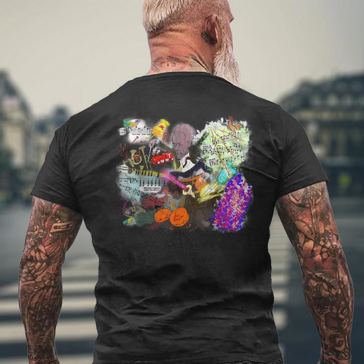Gustav Mahler シンフォニー クラシカルミュージシャンを導く メンズTシャツ バックプリント 高齢者への贈り物