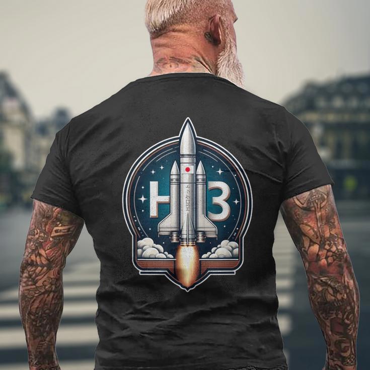 H3ロケット メンズTシャツ バックプリント 高齢者への贈り物