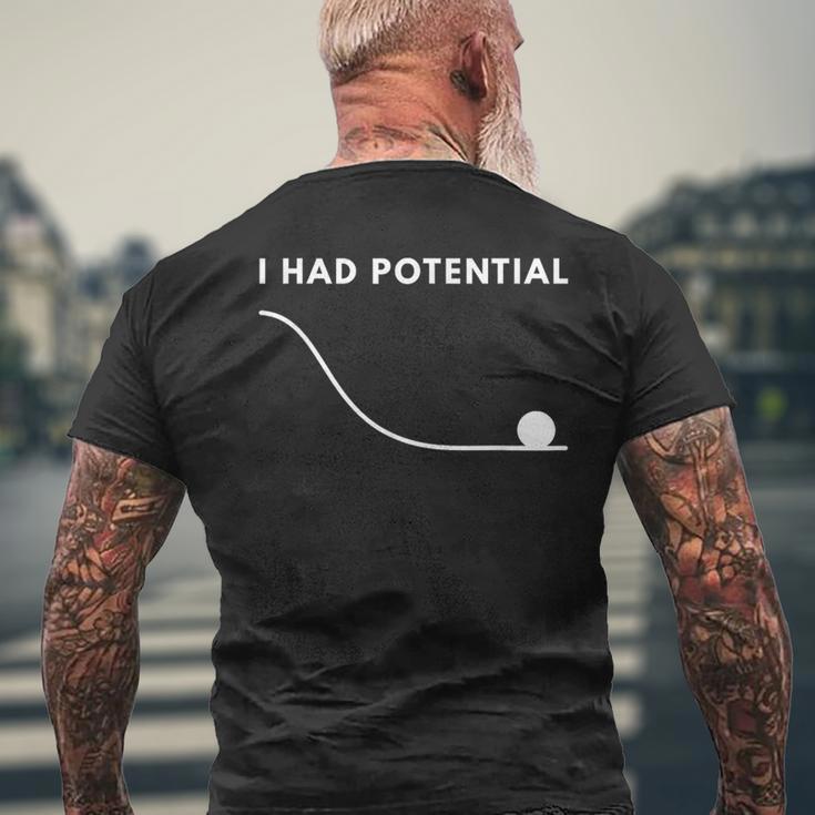 I Had Potential メンズTシャツ バックプリント 高齢者への贈り物