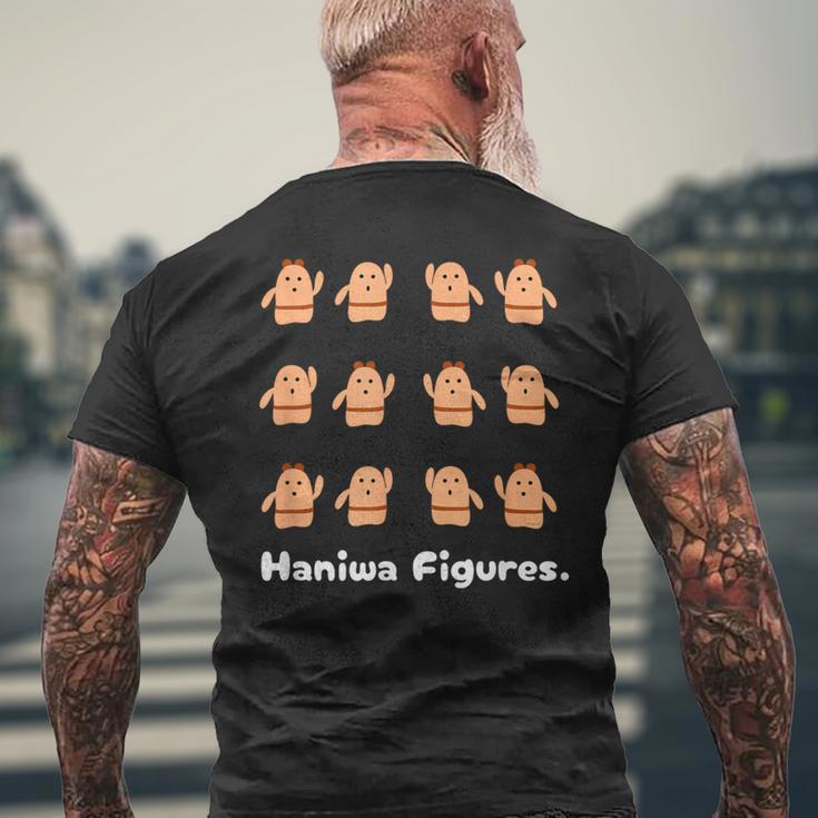 Haniwa Figures はにわ 古墳 ダンス 踊り 歴史 考古学 メンズTシャツ バックプリント 高齢者への贈り物