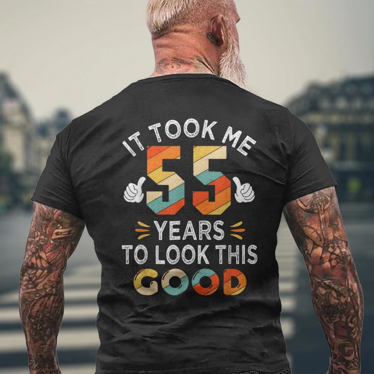 Happy 55Th Birthday メンズTシャツ バックプリント 高齢者への贈り物