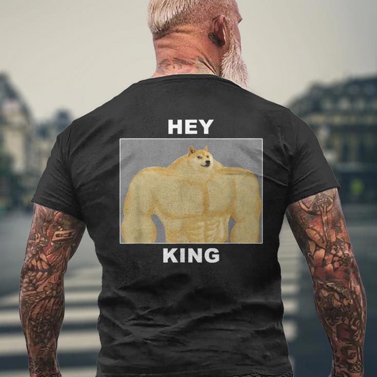 Hey Kingwole Doge Meme メンズTシャツ バックプリント 高齢者への贈り物