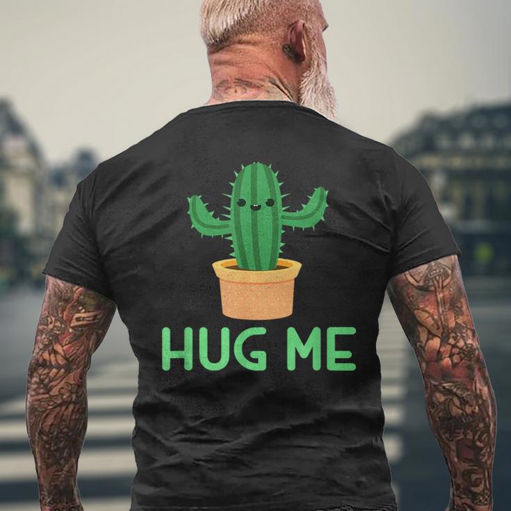 Hug Me 面白い サボテン ユーモア ギフト メンズTシャツ バックプリント 高齢者への贈り物