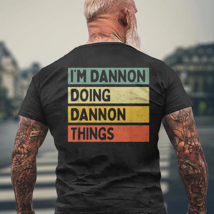 I'm Dannon Doing Dannon Things 面白い名言 メンズTシャツ バックプリント 高齢者への贈り物