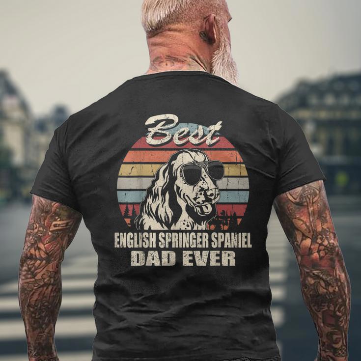 Il Miglior Papà Inglesepringerpaniel Dad Everintage Retro Dad T-shirt da uomo con stampa posteriore Regalos para ancianos
