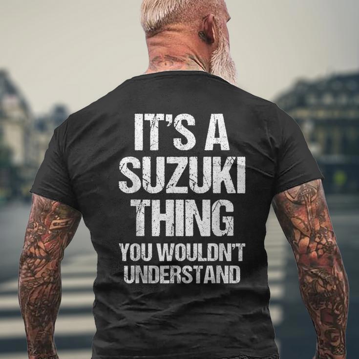 It's Auzuki Thing You Wouldn't Understand おかしなスズキ メンズTシャツ バックプリント 高齢者への贈り物
