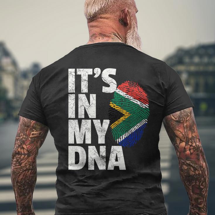It's In My Dnaouth African Africa FlagメンズTシャツ バックプリント 高齢者への贈り物