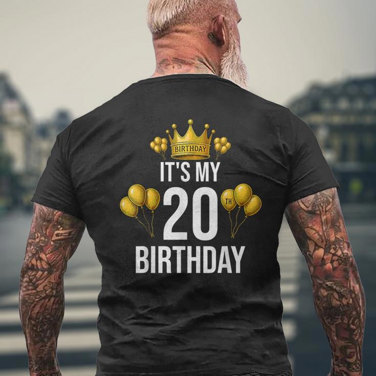 It's My 20Th Birthday Party 20歳 誕生日 メンズ レディース メンズTシャツ バックプリント 高齢者への贈り物