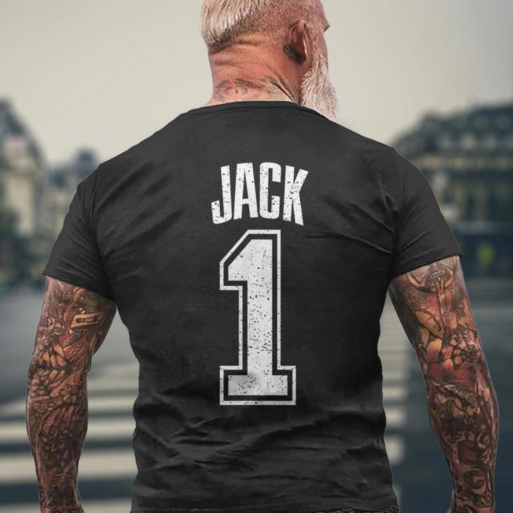 Jackサポーター番号 1番の大ファン メンズTシャツ バックプリント 高齢者への贈り物