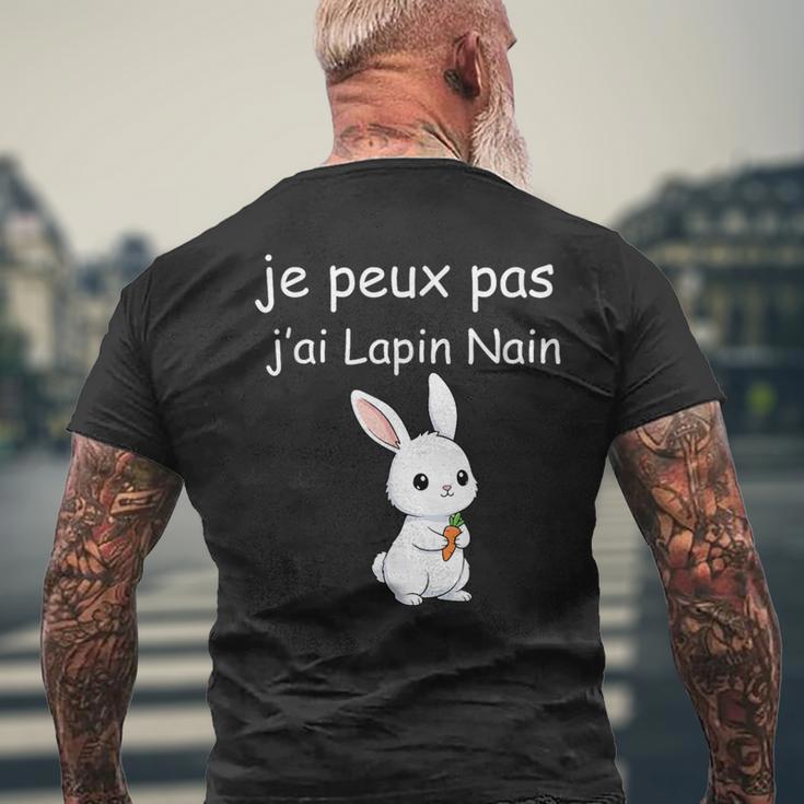 Je Peux Pas J’Ai Lapin Nain T-shirt imprimé au dos Cadeaux pour les vieillards