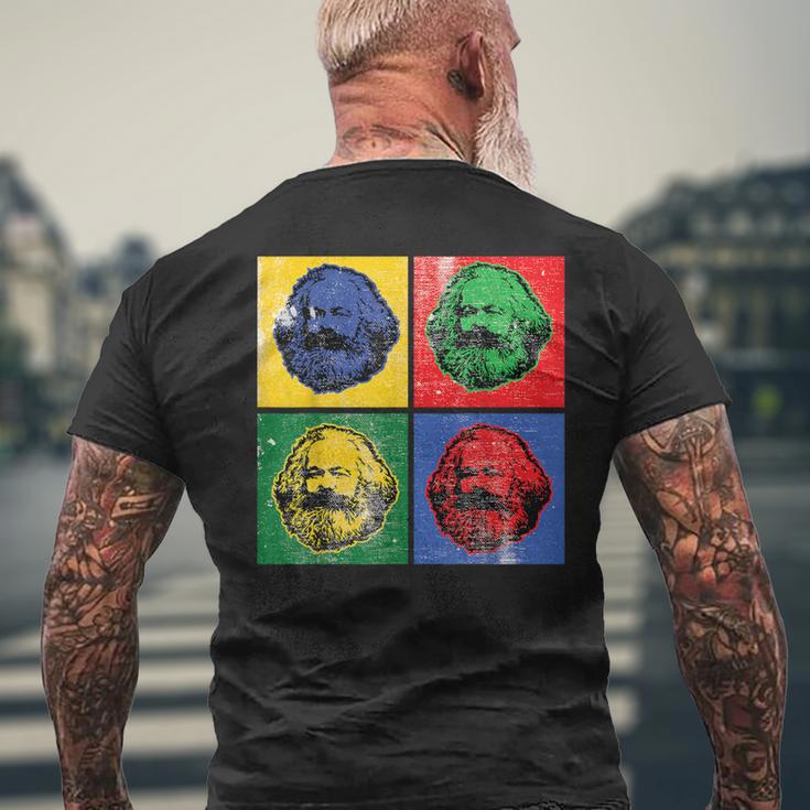 Karl Marx ビンテージレトロポップアート 社会主義政治 メンズTシャツ バックプリント 高齢者への贈り物